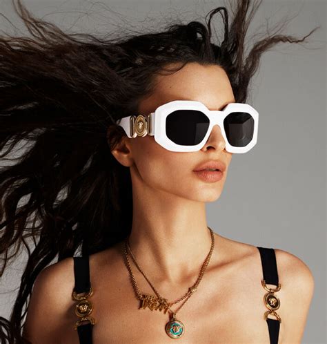 versace sunglasses 2022|Versace sunglasses with rhinestones.